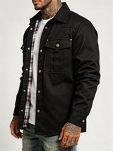 Men's Multi-Pocket Long-Sleeve Casual Shirt