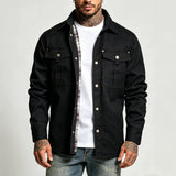 Men's Multi-Pocket Long-Sleeve Casual Shirt