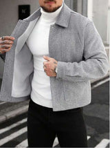 Men's Relaxed-Fit Lapel Casual Jacket