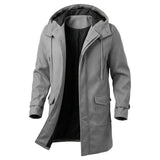 Men's Hooded Winter Trench Coat