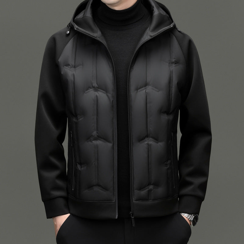 Men's Lightweight Hooded Duck Down Jacket