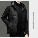Men's Lightweight Hooded Duck Down Jacket