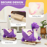 Toddler Plush Dragon Rocker with Sound – Purple – product image 6