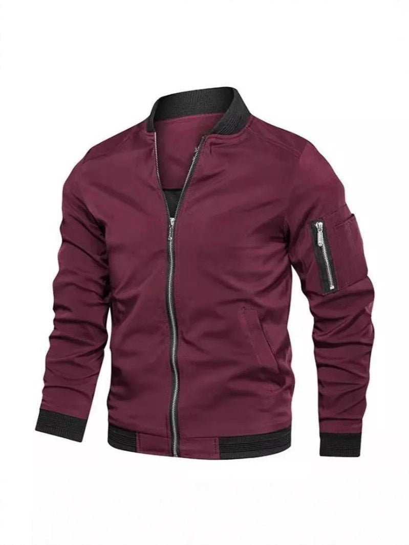 Men's Plus-Size Lightweight Bomber Jacket
