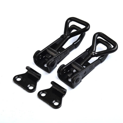 Adjustable Toggle Clamp Hasp Catch Clip – Steel, Black