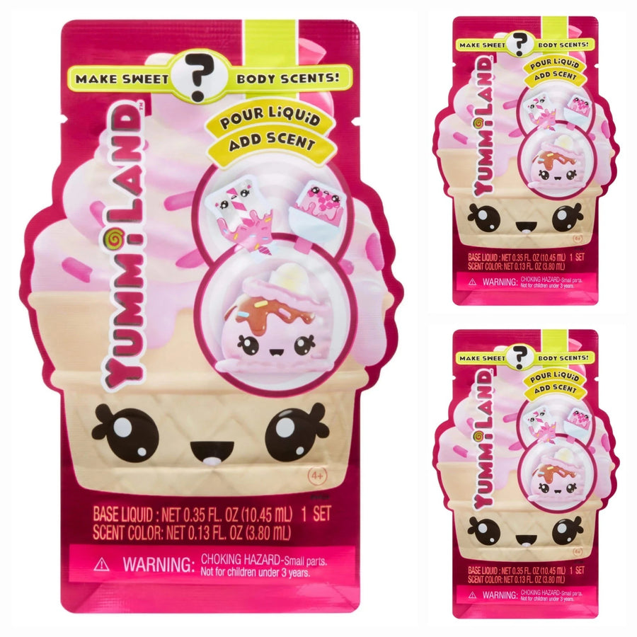 Lot of 3 New In Package Yummiland Num Nom Body Scents Blind Bags MGA Yummi Land